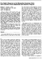 One states response to the malpractice insurance crisis North Carolinas Rural Obstetrical Care Incentive Program