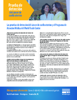 Las pruebas de deteccion del cancer de cuello uterino y el Programa de Atencion Medica del World Trade Center