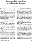 Problems of the statistician in collaborative research