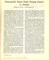 Communicable disease center training program in housing