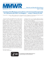 Evaluation of the Effectiveness of Surveillance and Containment Measures for the First 100 Patients with COVID19 in Singapore  January 2February 29 2020