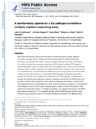A bioinformatics pipeline for a tick pathogen surveillance multiplex amplicon sequencing assay