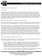 Pandemic Flu Key Facts