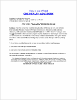 CDC H1N1 swine flu phishing scam