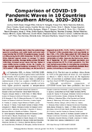 Comparison of COVID19 Pandemic Waves in 10 Countries in Southern Africa 20202021