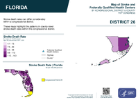 FL Congressional District 26 Stroke and Federally Qualified Health Centers Map 119th Congress