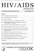 HIVAIDS Surveillance US AIDS cases reported through August 1990