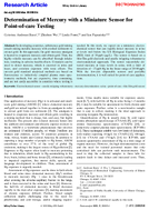 Determination of Mercury with a Miniature Sensor for PointofCare Testing