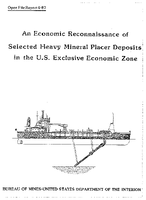 An Economic Reconnaissance of Selected Heavy Mineral Placer Deposits in the US Exclusive Economic Zone 1987