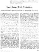 Short range birth projections