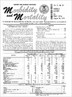Morbidity and Mortality Weekly Report Vol 21 No 34 week ending August 26 1972