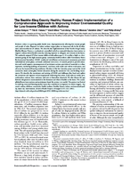 The SeattleKing County healthy homes project implementation of a comprehensive approach to improving indoor environmental quality for lowincome children with asthma