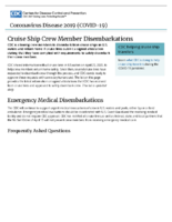 Coronavirus Disease 2019 COVID19 Cruise Ship Crew Member Disembarkations May 20 2020