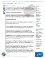 CDC Division of Global HIV  TB Country Profile Lesotho July 2018