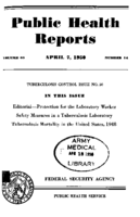 Public Health Reports  v 65 no 14  cover