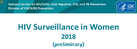HIV Surveillance in Women 2018 preliminary