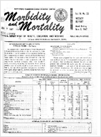 Morbidity and Mortality Weekly Report Vol 16 No 22 week ending June 3 1967
