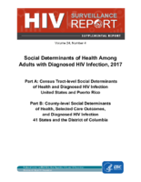 Social Determinants of Health Among Adults with Diagnosed HIV Infection 2017