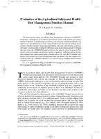 Evaluation of the Agricultural Safety and Health Best Management Practices Manual