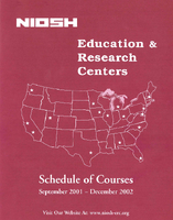 NIOSH Education and Research Centers schedule of courses September 2001  December 2002