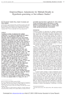 Empirical Bayes Adjustments for Multiple Results in HypothesisGenerating or Surveillance Studies