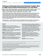 Pathology and mineralogy demonstrate respirable crystalline silica is a major cause of severe pneumoconiosis in US coal miners