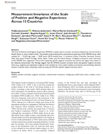 Measurement Invariance of the Scale of Positive and Negative Experience Across 13 Countries