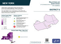 NY Congressional District 06 Stroke and Stroke Centers Map 119th Congress