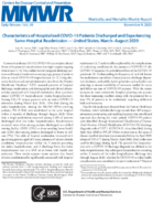Characteristics of Hospitalized COVID19 Patients Discharged and Experiencing Samehospital Readmission  United States MarchAugust 2020