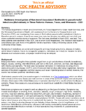 Multistate investigation of nontravel associated Burkholderia pseudomallei infections melioidosis in three patients Kansas Texas and Minnesota2021