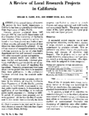 A review of local research projects in California
