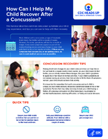 How Can I Help My Child Recover from a Concussion