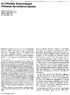 An effective schoolbased influenza surveillance system