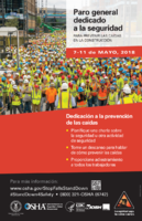 Paro general dedicado a la seguridad para prevenir las cadas en la construccin 711 de mayo 2018