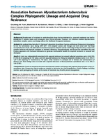 Association between Mycobacterium tuberculosis Complex Phylogenetic Lineage and Acquired Drug Resistance