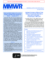 MMWR Morbidity and Mortality Weekly Report Vol 64 No 1 January 16 2015