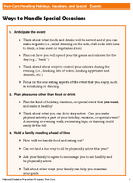 Session 10 Handling Holidays Vacations and Special Events Handout