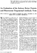 An evaluation of the Kolmer Reiter protein and fluorescent treponemal antibody tests