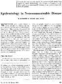 Epidemiology in noncommunicable disease