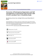 Outcomes of Participatory Ergonomics and SelfManagement in Commercial Clam Farmers with Chronic Low Back Pain A Feasibility Study