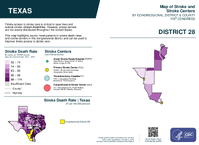 TX Congressional District 28 Stroke and Stroke Centers Map 119th Congress