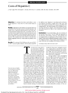 Costs of Hepatitis C