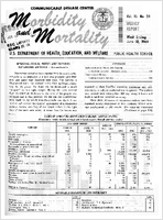Morbidity and Mortality Weekly Report Vol 15 No 24 week ending June 18 1966