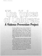 The voices of children a violence prevention project