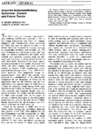 Acquired immunodeficiency syndrome current and future trends