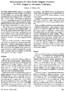 Demonstration of a heat stable antigenic substance in TPCF antigen by absorption techniques