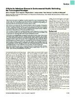 A Niche for Infectious Disease in Environmental Health Rethinking the Toxicological Paradigm
