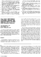 Drug users AIDSrelated knowledge attitudes and behaviors before and after AIDS education sessions