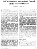 Half a century of international control of the venereal diseases