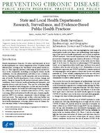 State and Local Health Departments Research Surveillance and EvidenceBased Public Health Practices